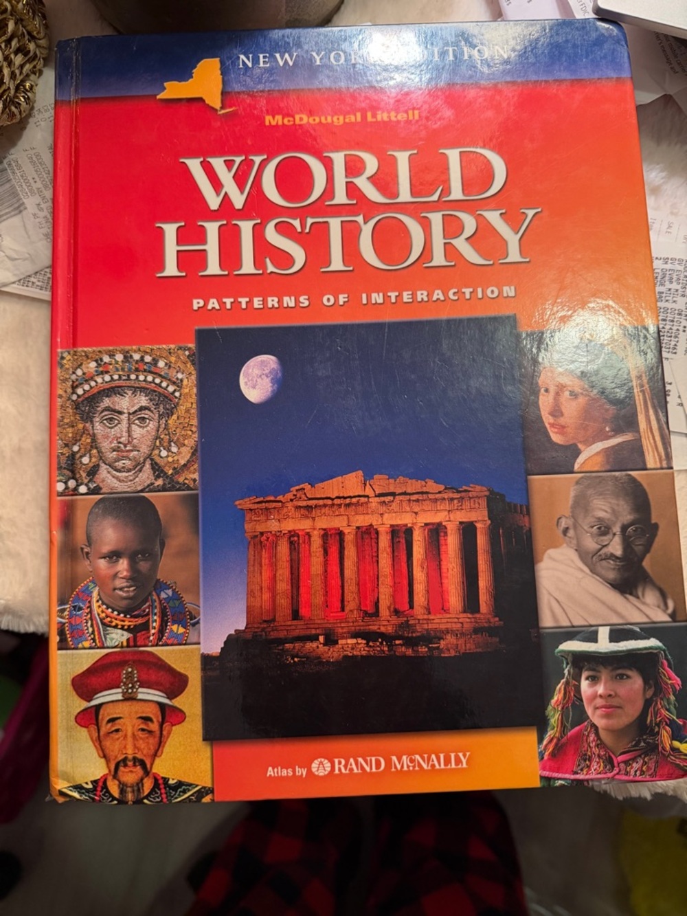 Design History World History Hardcover in Red, Blue, Orange